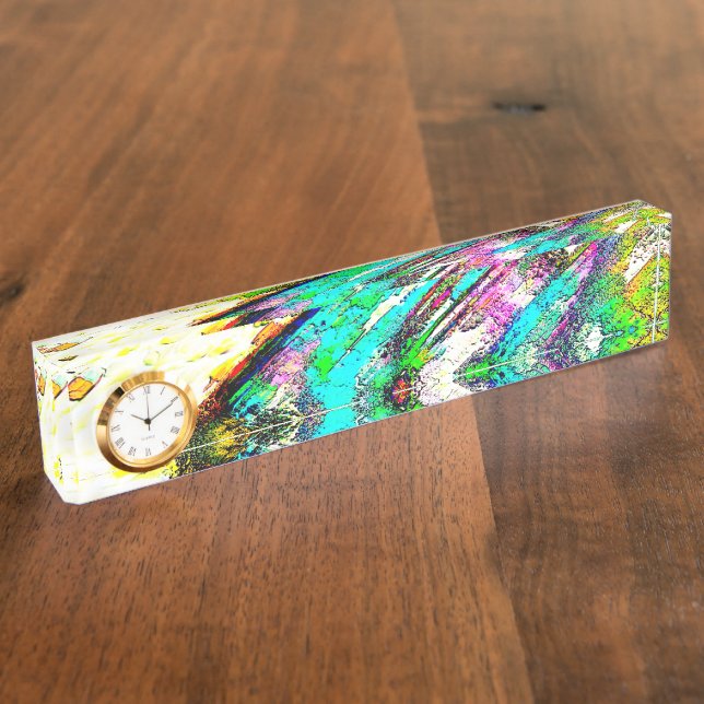 Porte-nom Pour Bureau Couleurs vives - Rustique et rugueux comme roughca (Taille)