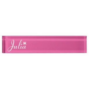 Porte-nom Pour Bureau Couronne de la princesse