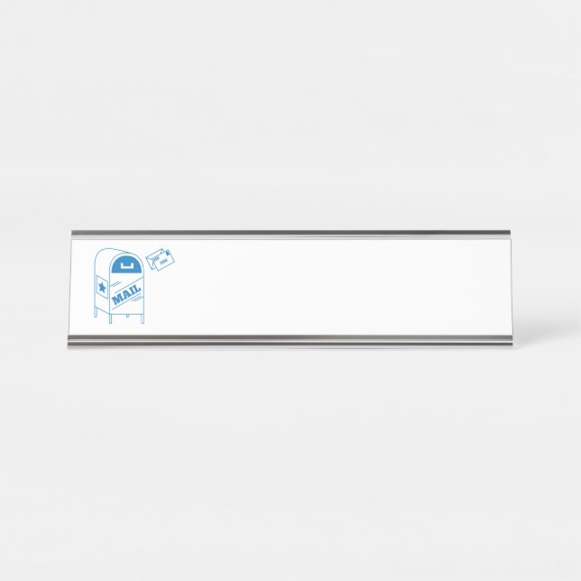 Porte-nom Pour Bureau Courrier postal (Devant)