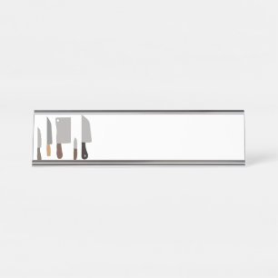 Porte-nom Pour Bureau Couteaux de chef