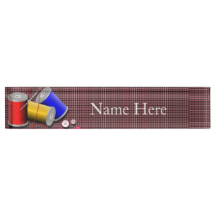Porte-nom Pour Bureau Couture