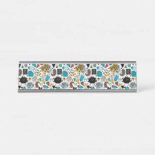 Porte-nom Pour Bureau Crazy head