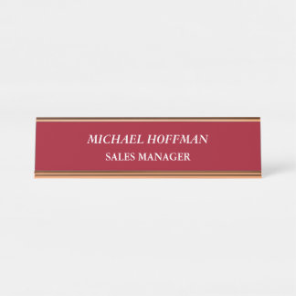 Porte-nom Pour Bureau Creative Carmine rouge minimaliste classique itali