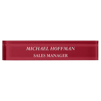 Porte-nom Pour Bureau Creative Carmine rouge minimaliste classique itali