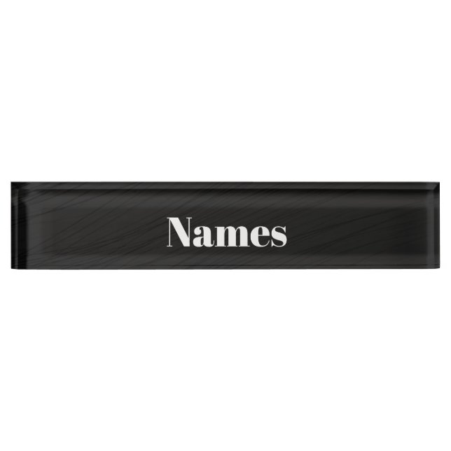 Porte-nom Pour Bureau Créez votre propre personnalisation (Devant)