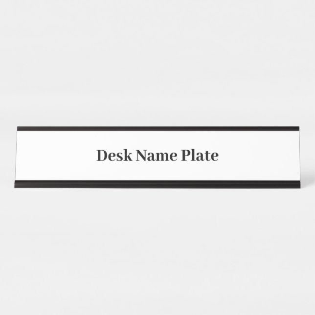 Porte-nom Pour Bureau Créez Votre Propre Promotion de Marque Simple (Devant)