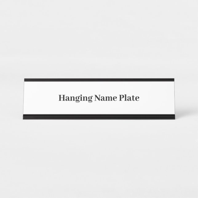 Porte-nom Pour Bureau Créez Votre Propre Promotion de Marque Simple (Devant)