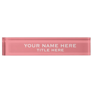 Porte-nom Pour Bureau Créez votre propre rose