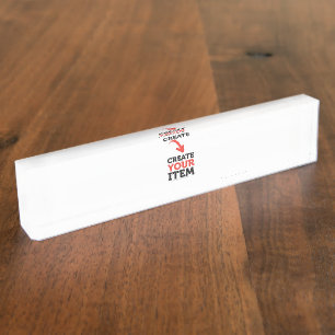 Porte-nom Pour Bureau CRÉEZ-VOTRE-PROPRE téléchargement personnalisé de