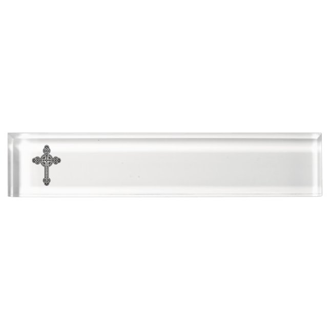 Porte-nom Pour Bureau Croix celtique (Devant)