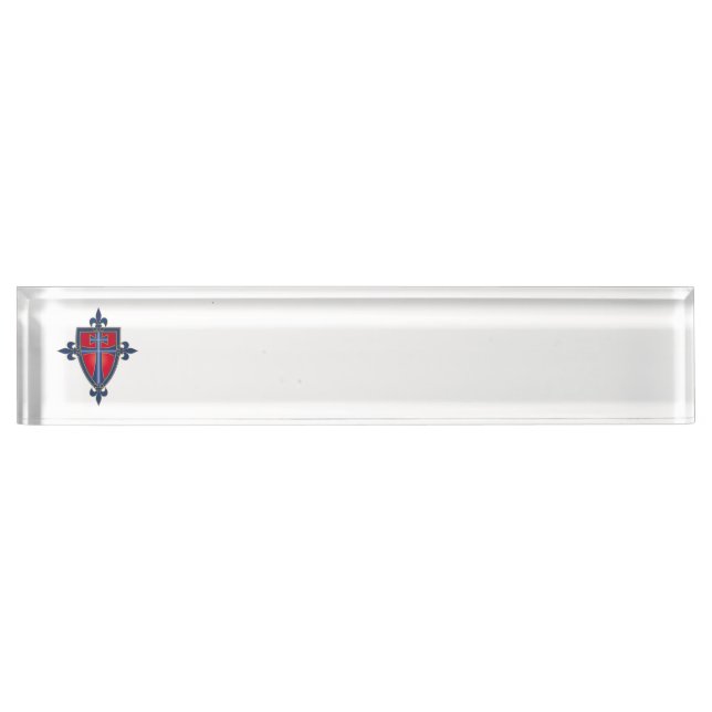 Porte-nom Pour Bureau Croix du récepteur (Devant)