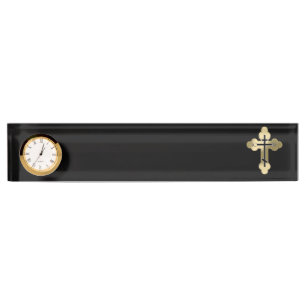 Porte-nom Pour Bureau Croix orthodoxe chrétienne