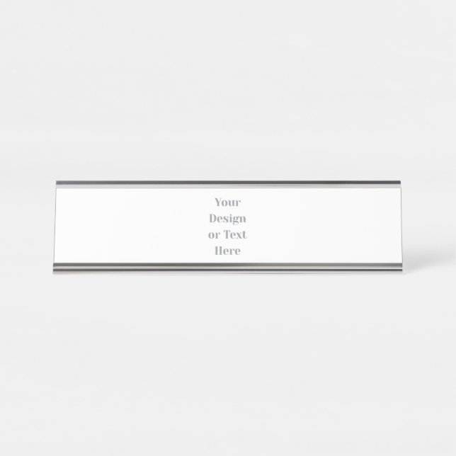 Porte-nom Pour Bureau Customizable Your Design or Text Here Personalized (Devant)