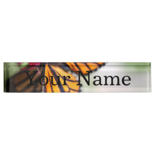 Porte-nom Pour Bureau Danaus Plexippus de monarque