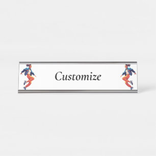 Porte-nom Pour Bureau Danseuse Hip Hop Thunder_Cove