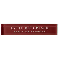 Dark Red Professional tendance minimaliste moderne