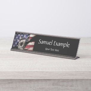 Porte-nom Pour Bureau Décès ou liberté