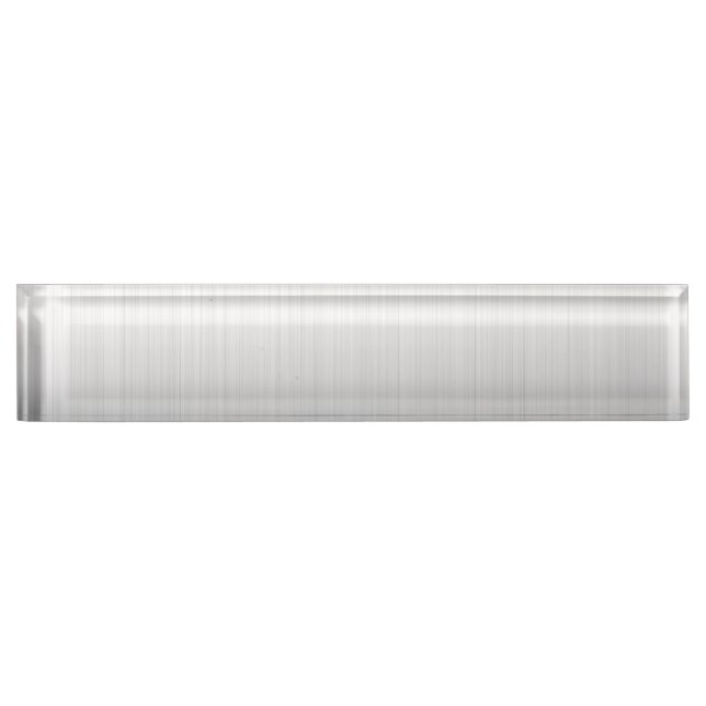 Porte-nom Pour Bureau Dégradé argenté (Devant)