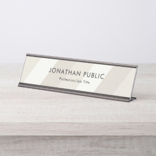 Porte-nom Pour Bureau Design élégant élégant Pastel Colour Harmony Top