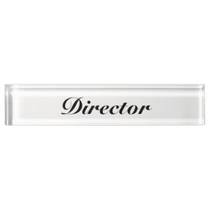 Porte-nom Pour Bureau Directeur
