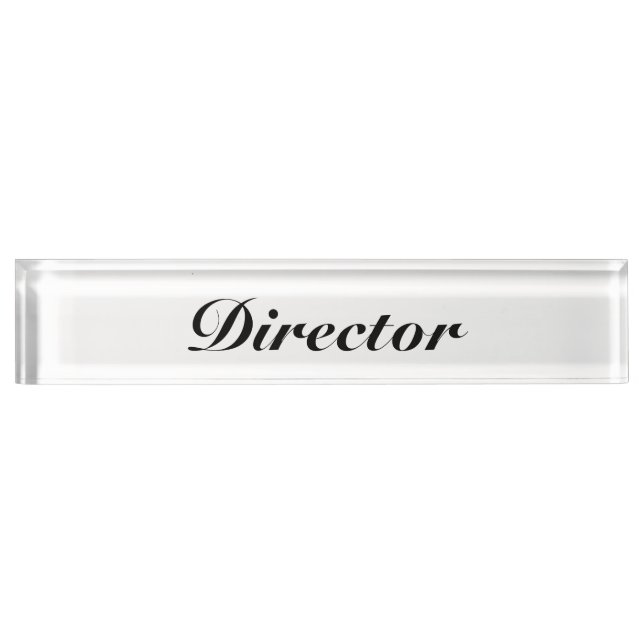 Porte-nom Pour Bureau Directeur (Devant)