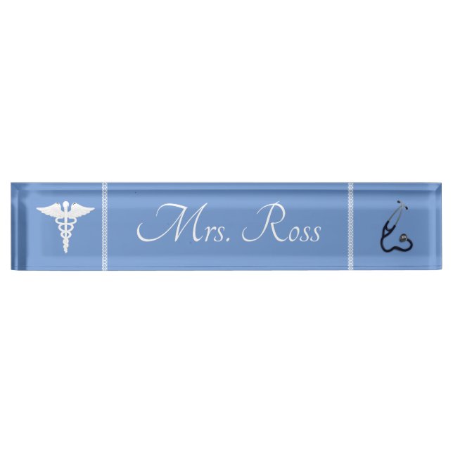 Porte-nom Pour Bureau Docteur (Devant)
