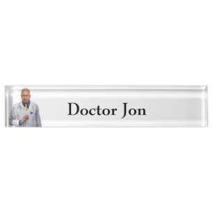 Porte-nom Pour Bureau Docteur Jon Nameplate