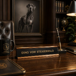 Porte-nom Pour Bureau Doggens