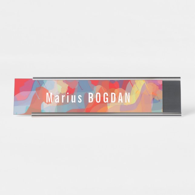 Porte-nom Pour Bureau dogues (Devant)