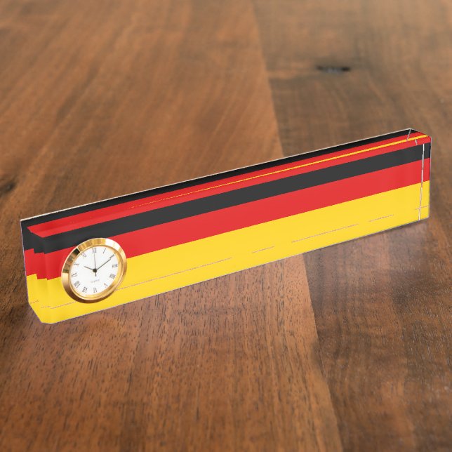 Porte-nom Pour Bureau Drapeau allemand (Taille)