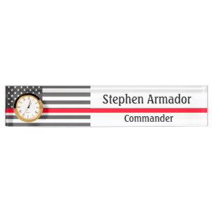 Porte-nom Pour Bureau Drapeau Américain