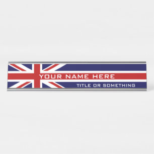 Porte-nom Pour Bureau Drapeau britannique