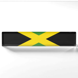 Porte-nom Pour Bureau Drapeau de la Jamaïque