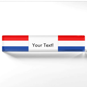 Porte-nom Pour Bureau Drapeau de la Pays-Bas