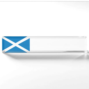 Porte-nom Pour Bureau Drapeau écossais