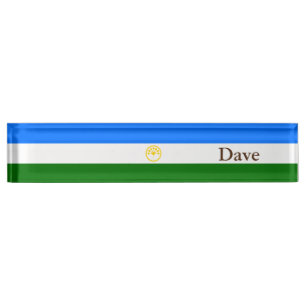 Porte-nom Pour Bureau Drapeau patriotique de Bachkortostan