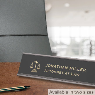 Porte-nom Pour Bureau Échelles juridiques professionnelles de la justice