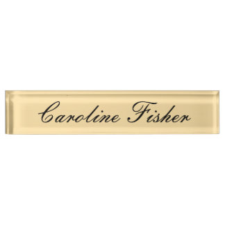 Porte-nom Pour Bureau Écriture Manuelle Classique Simple Beige