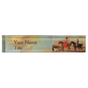 PORTE-NOM POUR BUREAU ÉLÉGANT CHEVAL