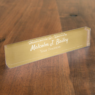 Porte-nom Pour Bureau Elegant Custom Desk Name Plate Sign