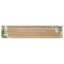 Élégant Moderne Floral Rustique Kraft