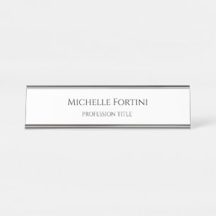 Porte-nom Pour Bureau Élégant simple minimaliste