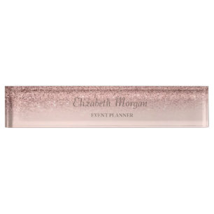 Porte-nom Pour Bureau Elégante Parties scintillant élégante Bokeh Ombre