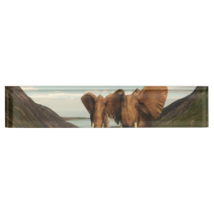Porte-nom Pour Bureau Eléphant