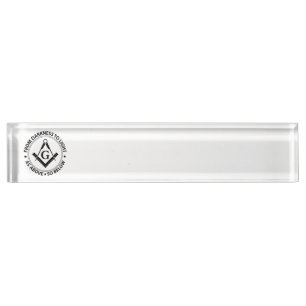Porte-nom Pour Bureau emblème de la franc-maçonnerie