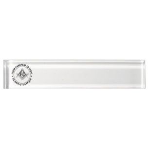 Porte-nom Pour Bureau emblème de la franc-maçonnerie