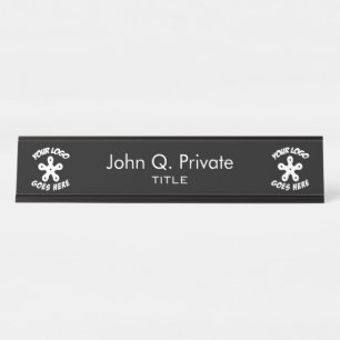 Porte-nom Pour Bureau Employez votre propre logo fait sur commande