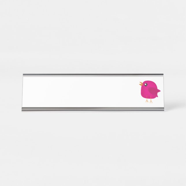 Porte-nom Pour Bureau Enfants mignonette birdy (Devant)