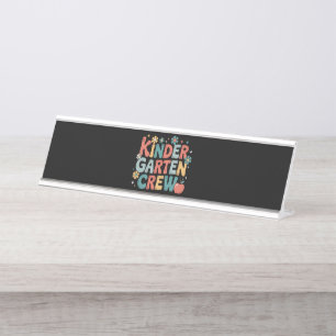 Porte-nom Pour Bureau Enseignant Équipe de maternelle pour la rentrée