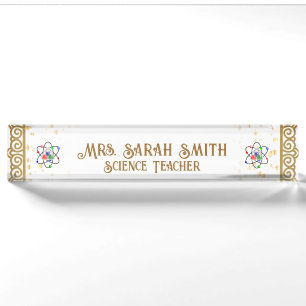 Porte-nom Pour Bureau Enseigne de bureau en acrylique personnalisée pour